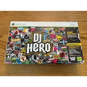 DJ Hero Turntable Kit Xbox 360 Activision Wireless Controller and Game Bundle